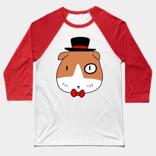 Fancy Guinea Pig Face Baseball T-Shirt